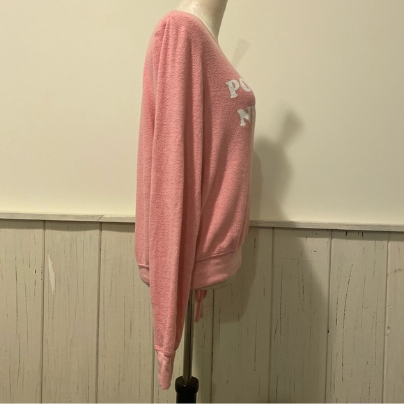 Wildfox Small Pink Pobody’s Nerfect Long Sleeve Tee - Picture 9 of 12